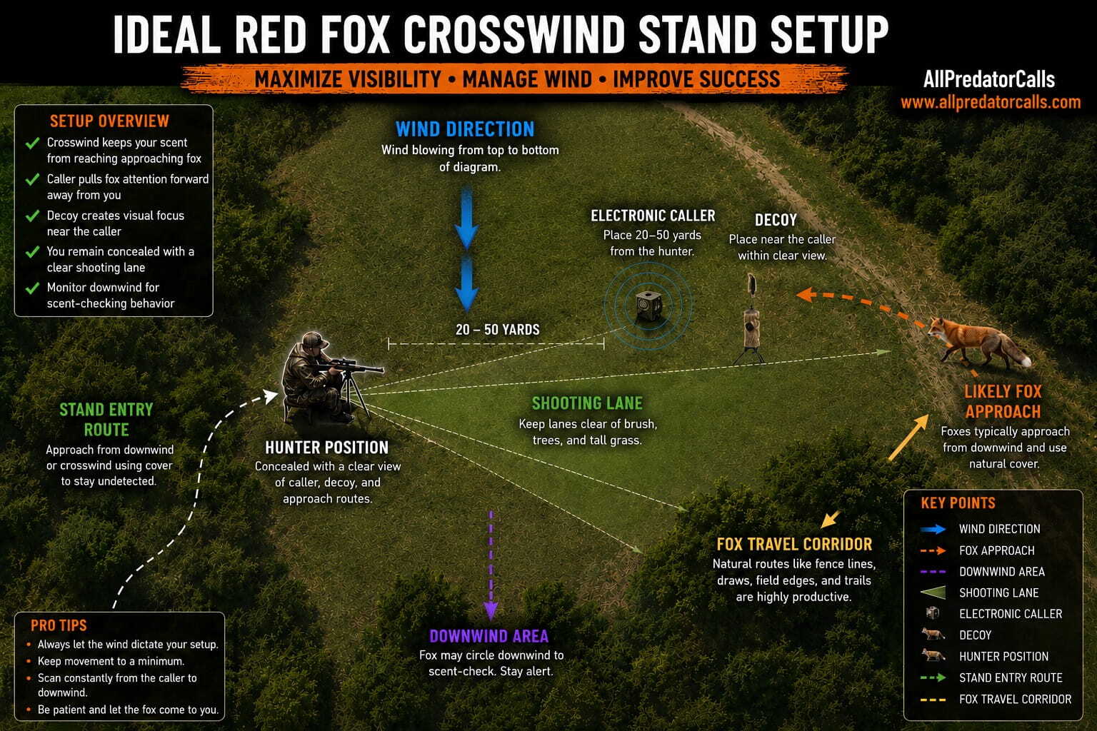Red Fox Crosswind Stand Setup Diagram